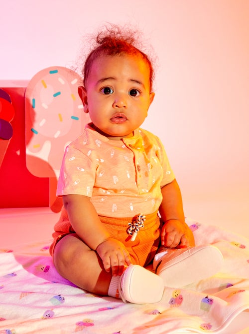 Scarpe da ginnastica bicolori a strappo - Kiabi