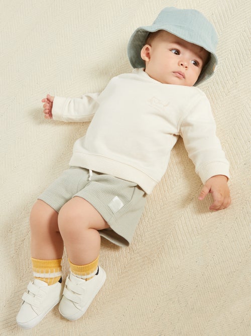 Scarpe da ginnastica bicolori a strappo - Kiabi