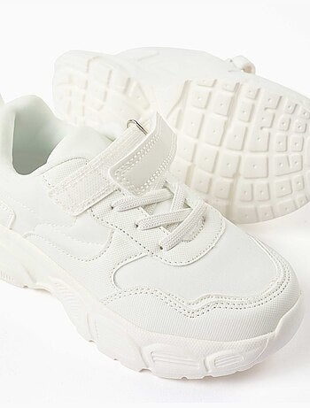Scarpe da ginnastica chunky in doppio tessuto con fodera in rete