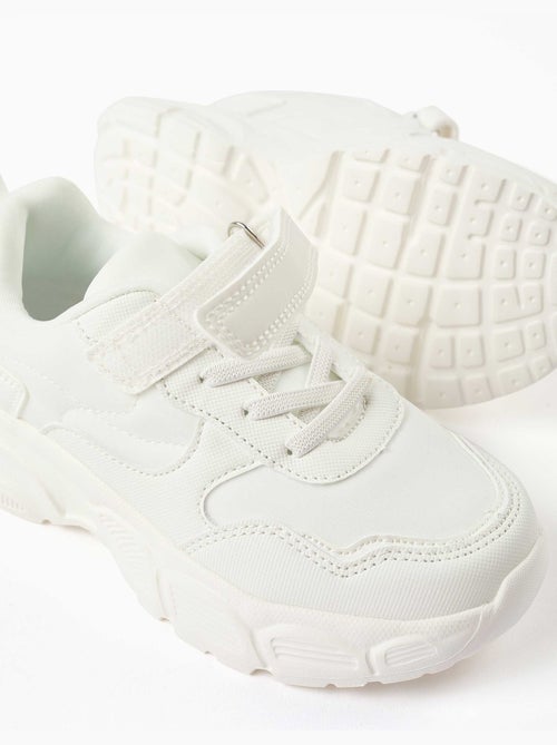 Scarpe da ginnastica chunky in doppio tessuto con fodera in rete - Kiabi Scarpe da ginnastica chunky in doppio tessuto con fodera in rete - Kiabi