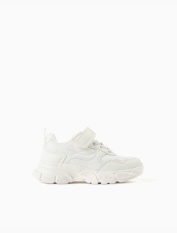 Scarpe da ginnastica chunky in doppio tessuto con fodera in rete