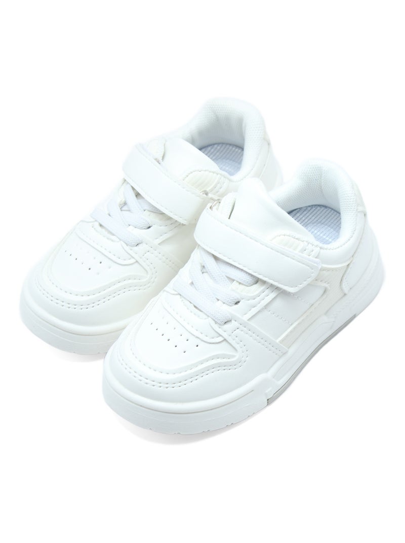 Scarpe da ginnastica cinturino incrociato Bianco - Kiabi