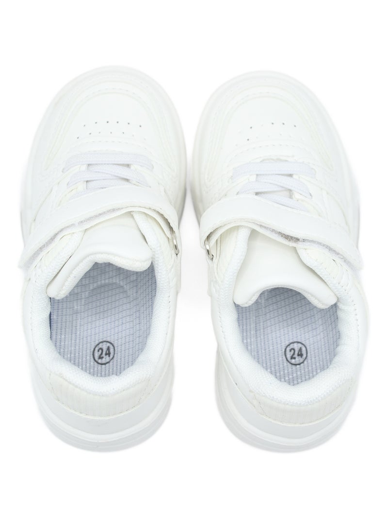 Scarpe da ginnastica cinturino incrociato Bianco - Kiabi