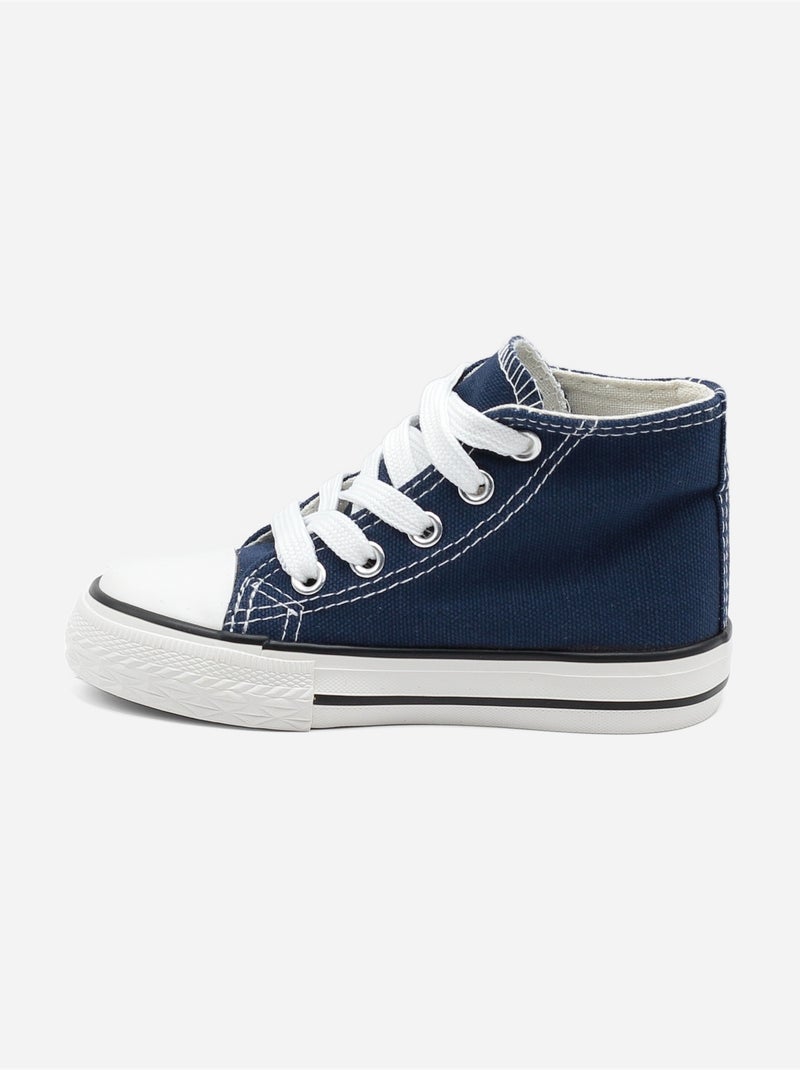 Scarpe da ginnastica cinturino incrociato Blu scuro - Kiabi