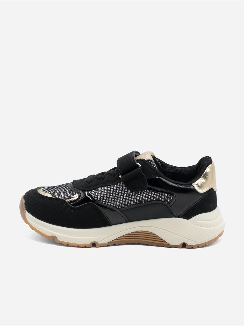 Scarpe da ginnastica cinturino incrociato Nero - Kiabi