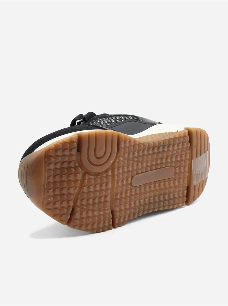 Scarpe da ginnastica cinturino incrociato Nero - Kiabi