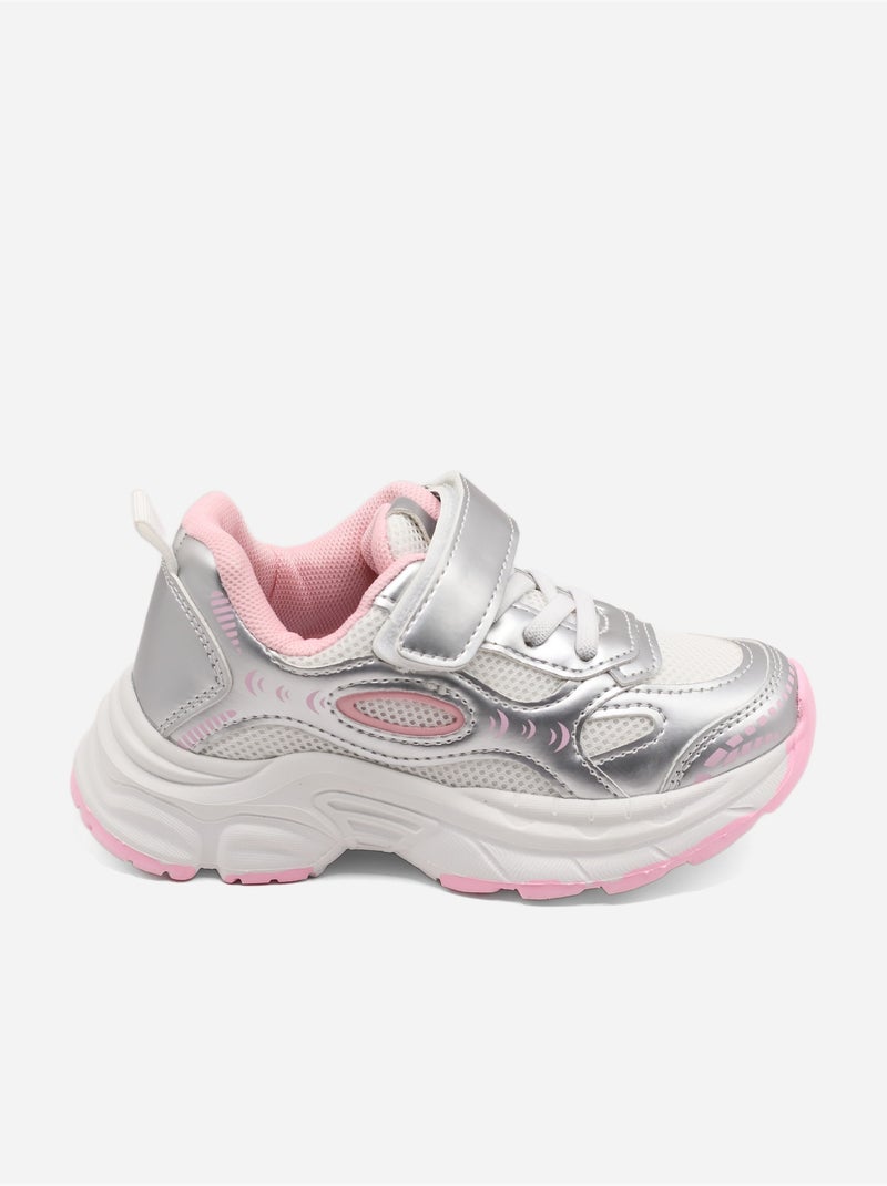Scarpe da ginnastica cinturino incrociato Rosa - Kiabi