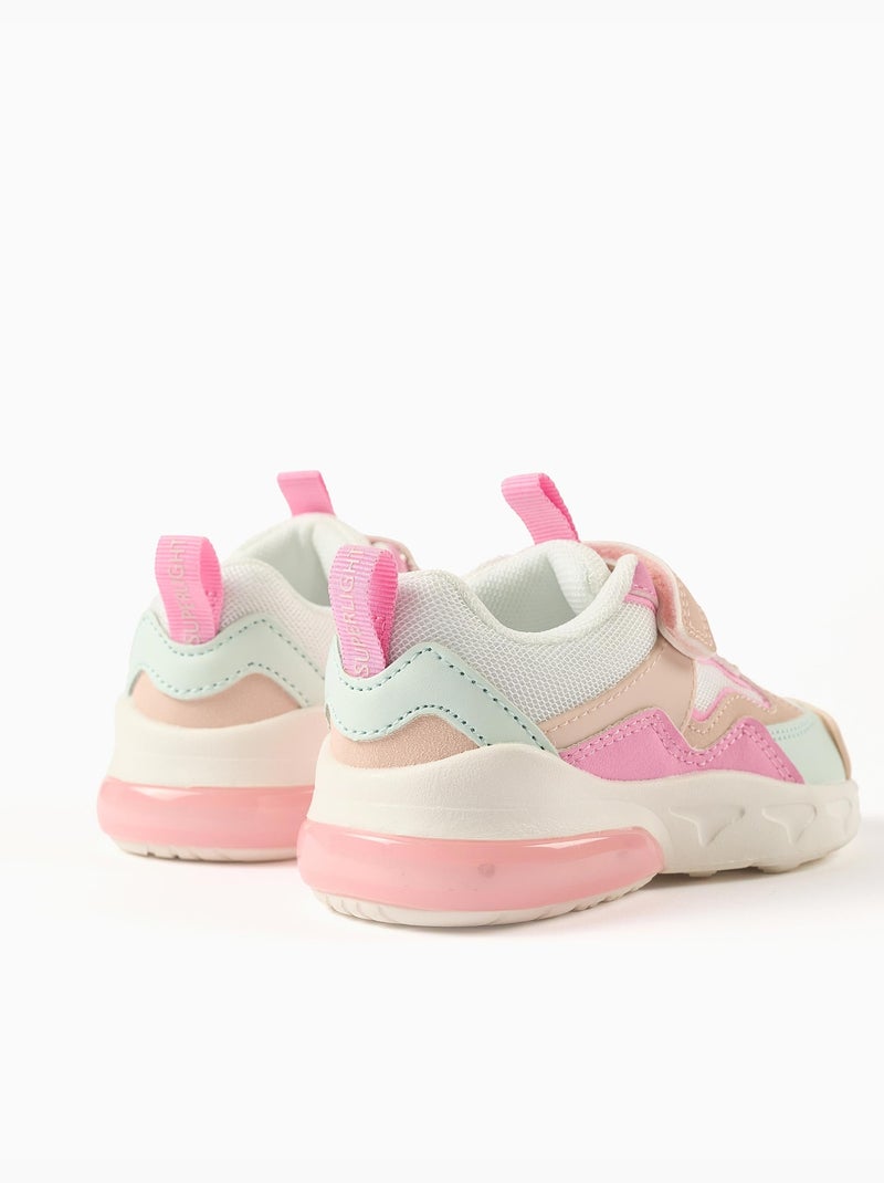 Scarpe da ginnastica combinate con luci superlight runner Rosa - Kiabi