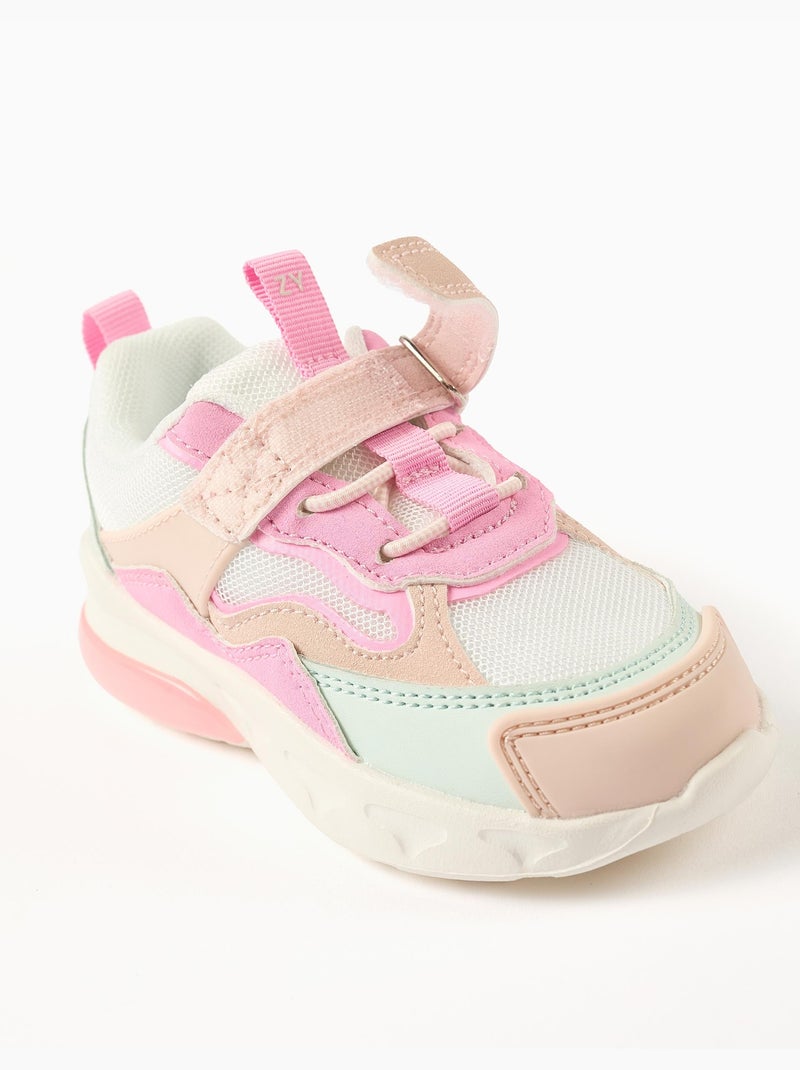 Scarpe da ginnastica combinate con luci superlight runner Rosa - Kiabi