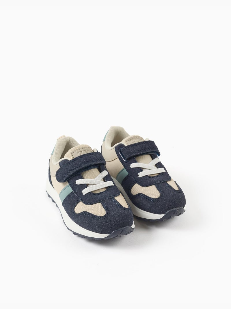 Scarpe da ginnastica combinati con chiusura a strappo Beige chiaro - Kiabi