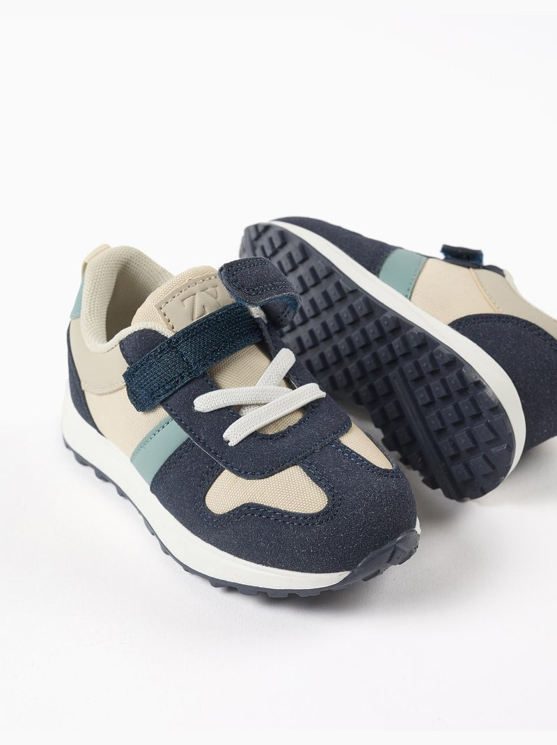 Scarpe da ginnastica combinati con chiusura a strappo Beige chiaro - Kiabi
