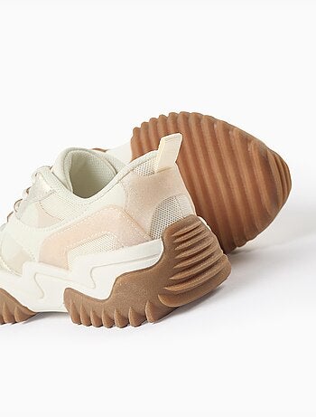 Scarpe da ginnastica combinati con laces e chunky sole