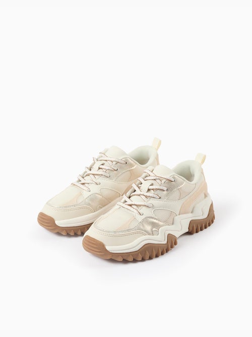 Scarpe da ginnastica combinati con laces e chunky sole - Kiabi