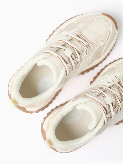 Scarpe da ginnastica combinati con laces e chunky sole - Kiabi