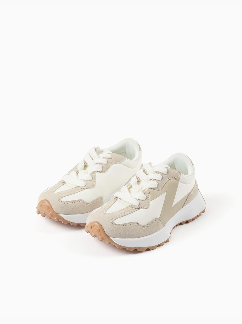 Scarpe da ginnastica combinati con laces superlight runner Bianco Beige - Kiabi