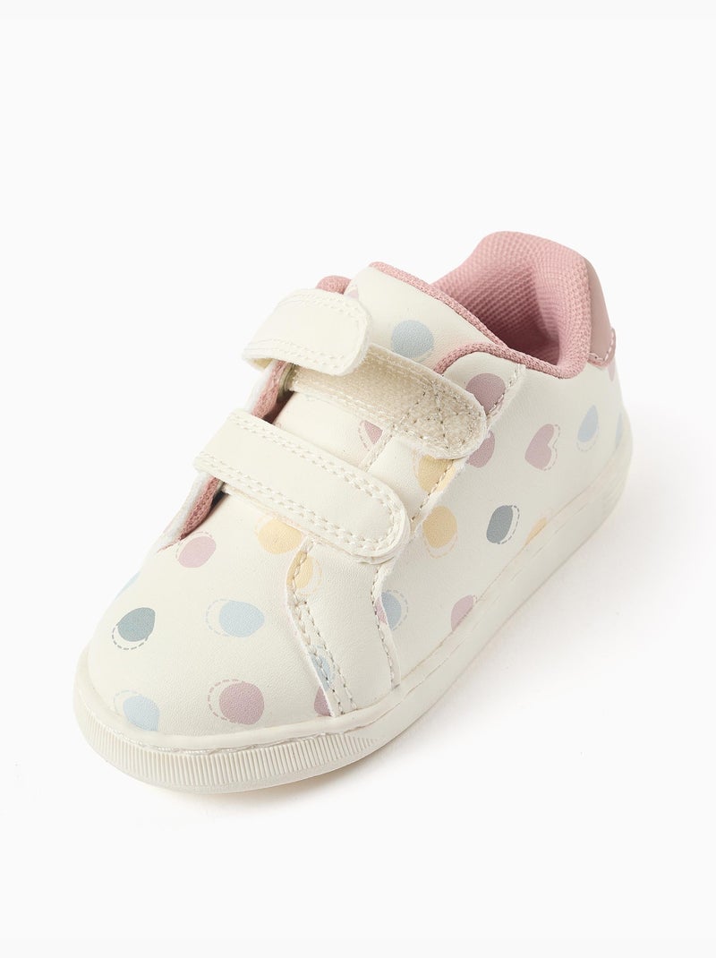 Scarpe da ginnastica con chiusura a strappo e motivo a pois Malva lilla - Kiabi