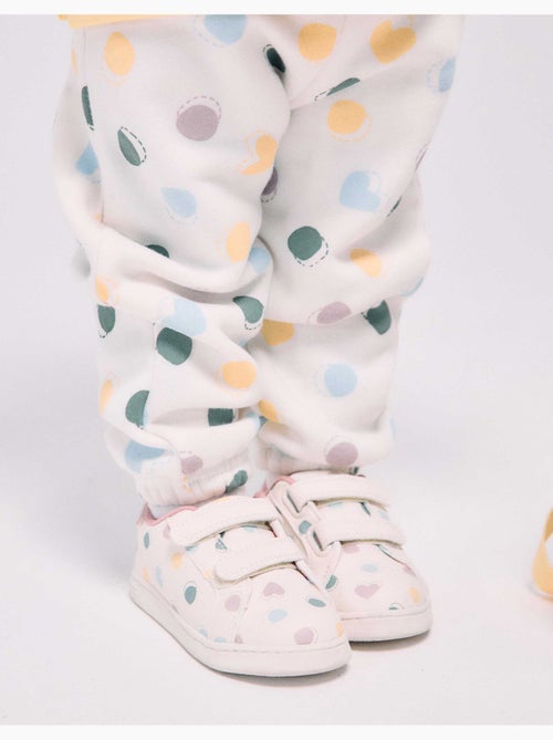 Scarpe da ginnastica con chiusura a strappo e motivo a pois - Kiabi Scarpe da ginnastica con chiusura a strappo e motivo a pois - Kiabi