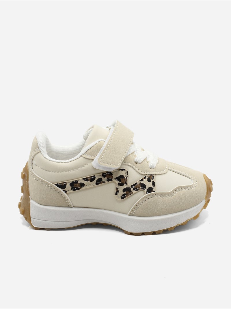 Scarpe da ginnastica con chiusura a velcro Beige - Kiabi