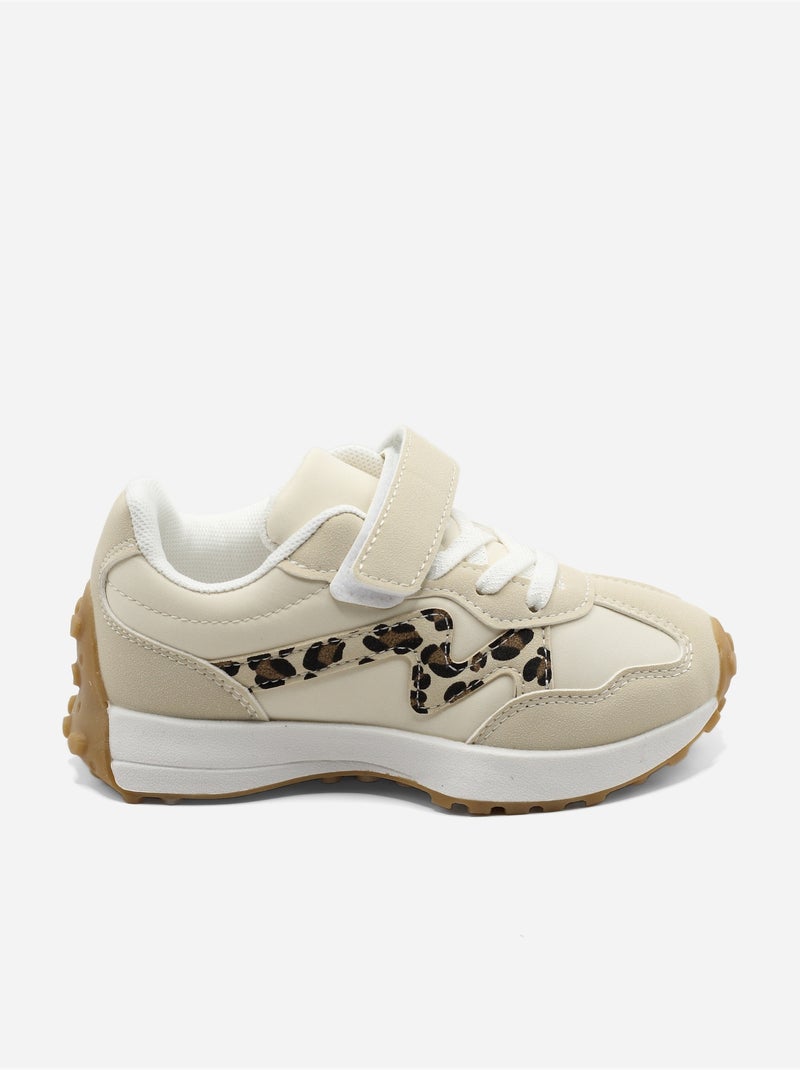 Scarpe da ginnastica con chiusura a velcro Beige - Kiabi