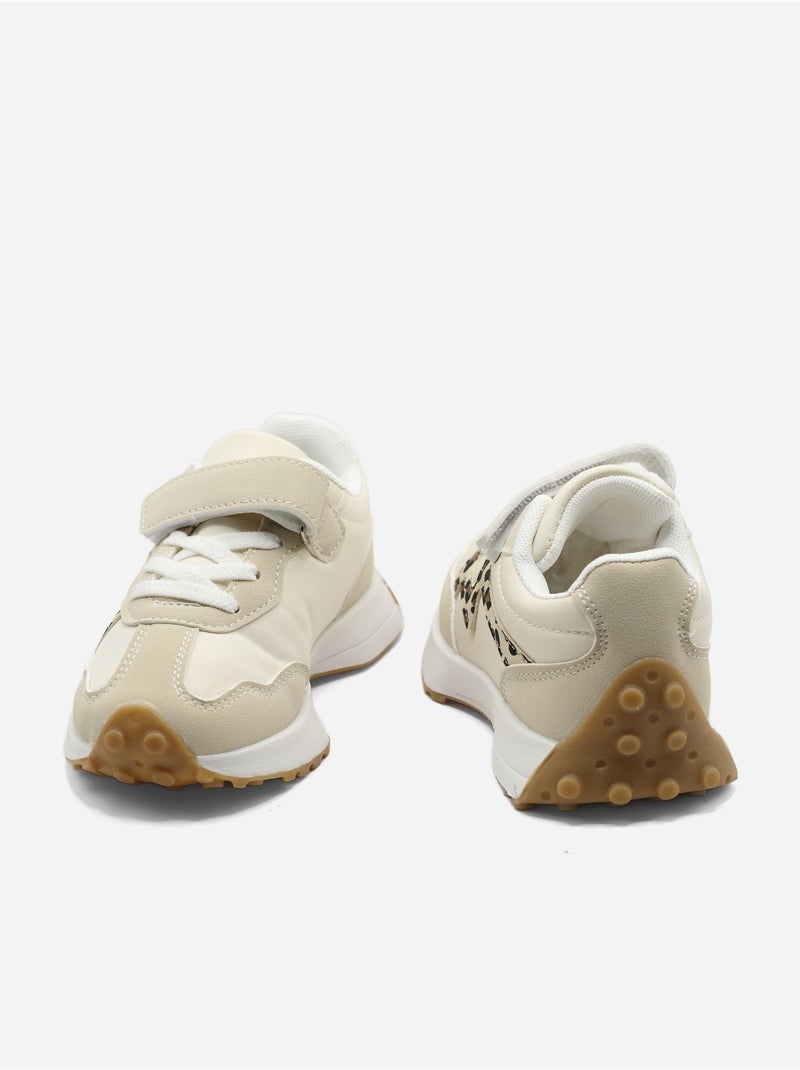 Scarpe da ginnastica con chiusura a velcro Beige - Kiabi