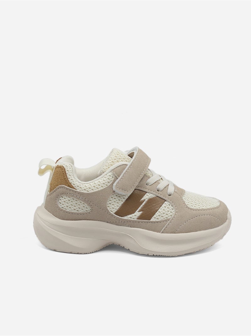 Scarpe da ginnastica con chiusura a velcro Crema - Kiabi