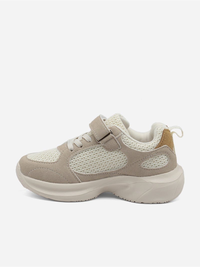 Scarpe da ginnastica con chiusura a velcro Crema - Kiabi