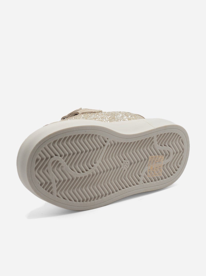 Scarpe da ginnastica con chiusura a velcro Dorato/Oro - Kiabi