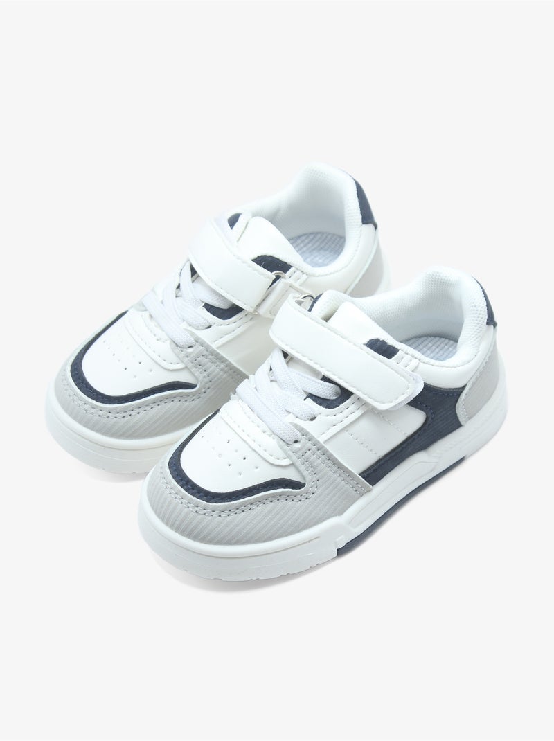 Scarpe da ginnastica con chiusura a velcro Grigio - Kiabi