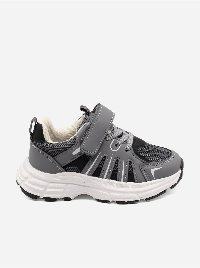 Scarpe da ginnastica con chiusura a velcro Grigio - Kiabi
