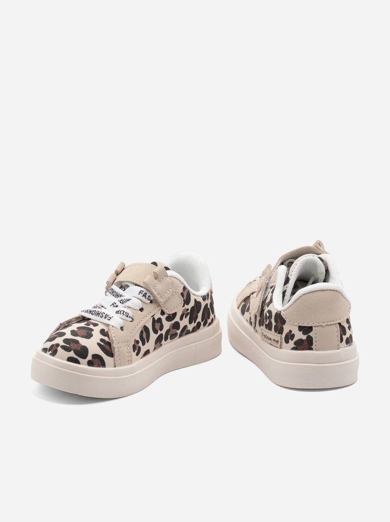 Scarpe da ginnastica con chiusura a velcro Marrone avana - Kiabi