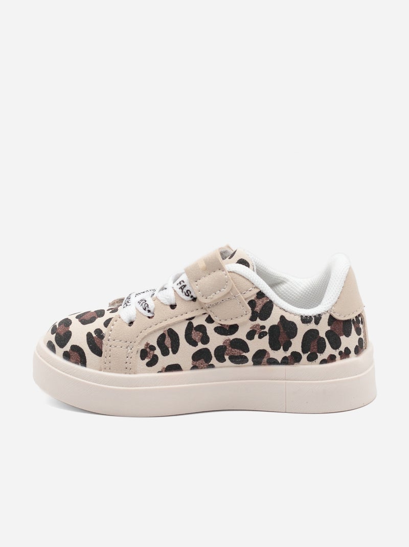 Scarpe da ginnastica con chiusura a velcro Marrone avana - Kiabi