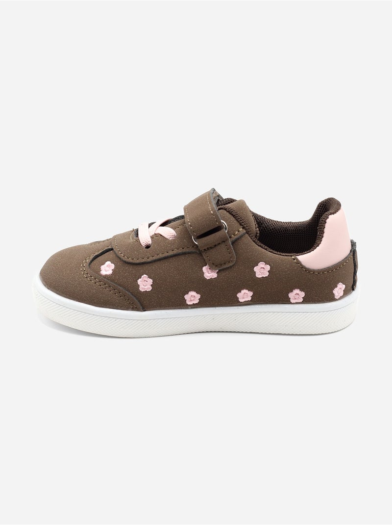 Scarpe da ginnastica con chiusura a velcro Marrone - Kiabi