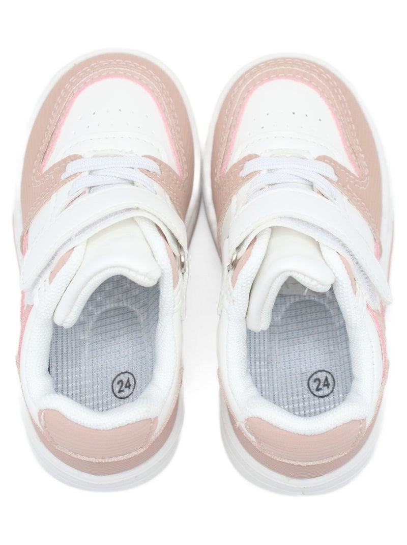 Scarpe da ginnastica con chiusura a velcro Rosa - Kiabi