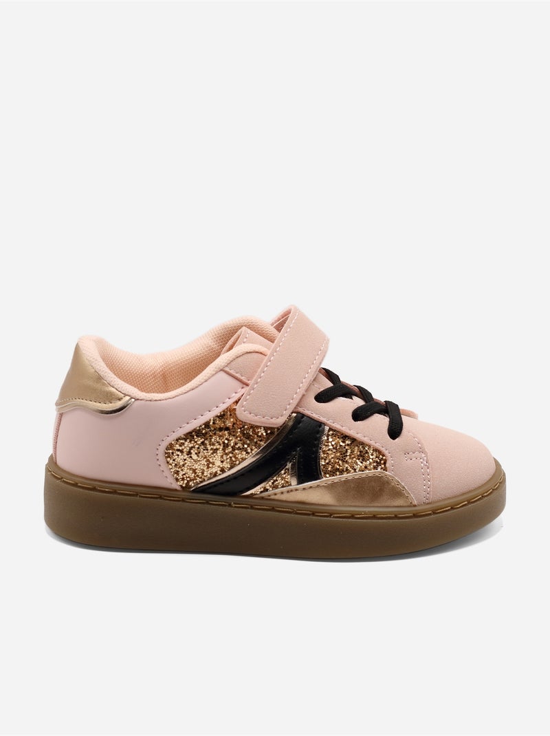 Scarpe da ginnastica con chiusura a velcro Rosa - Kiabi
