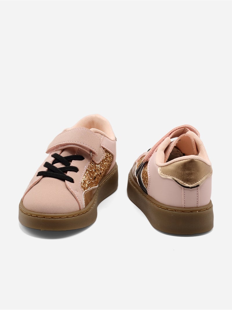 Scarpe da ginnastica con chiusura a velcro Rosa - Kiabi