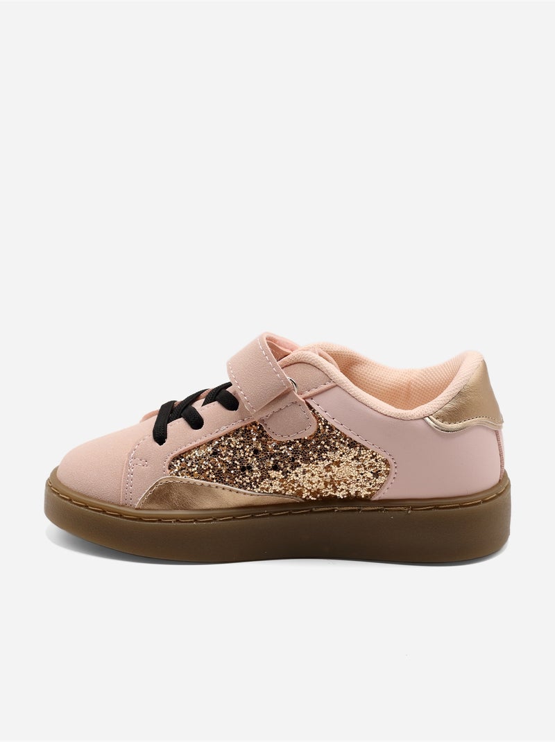 Scarpe da ginnastica con chiusura a velcro Rosa - Kiabi