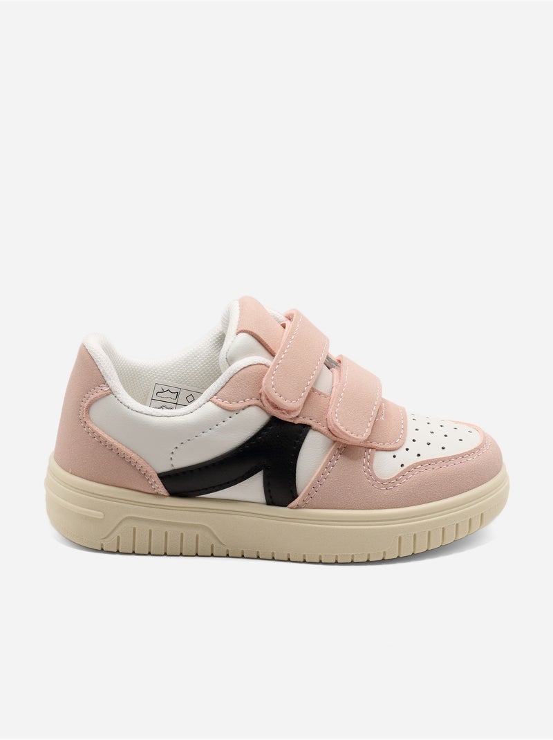 Scarpe da ginnastica con chiusura a velcro Rosa - Kiabi