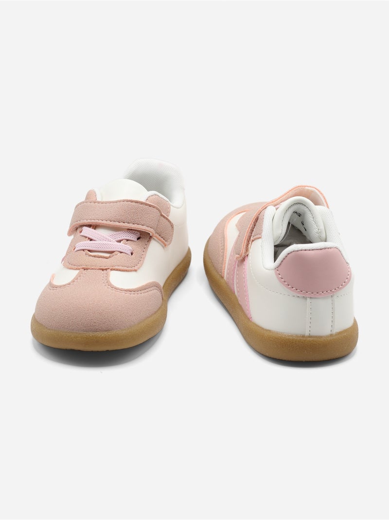 Scarpe da ginnastica con chiusura a velcro Rosa - Kiabi