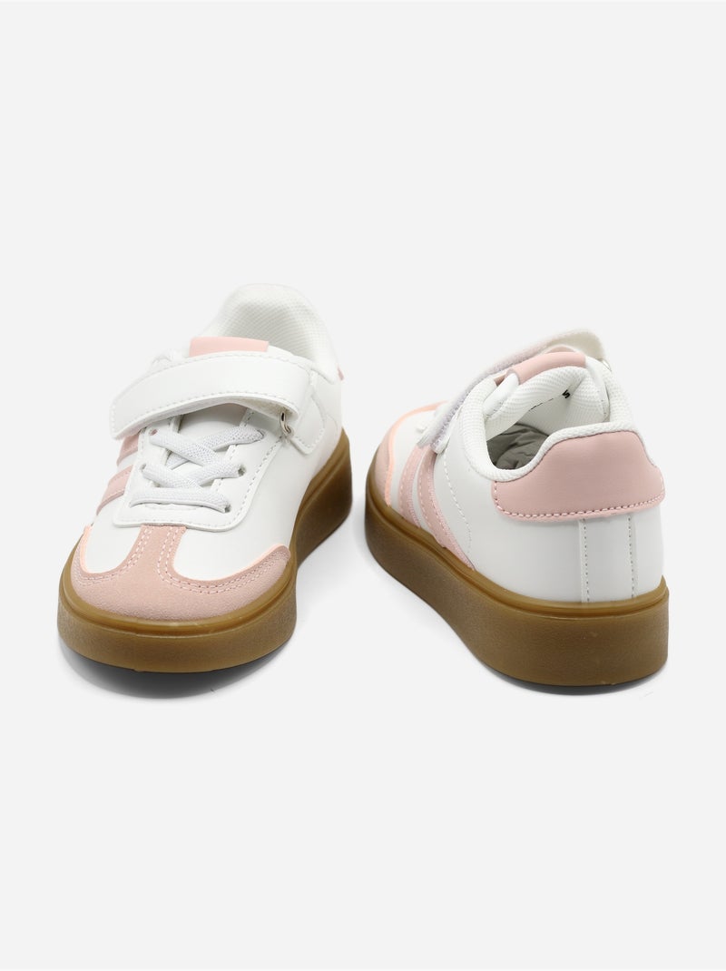 Scarpe da ginnastica con chiusura a velcro Rosa - Kiabi