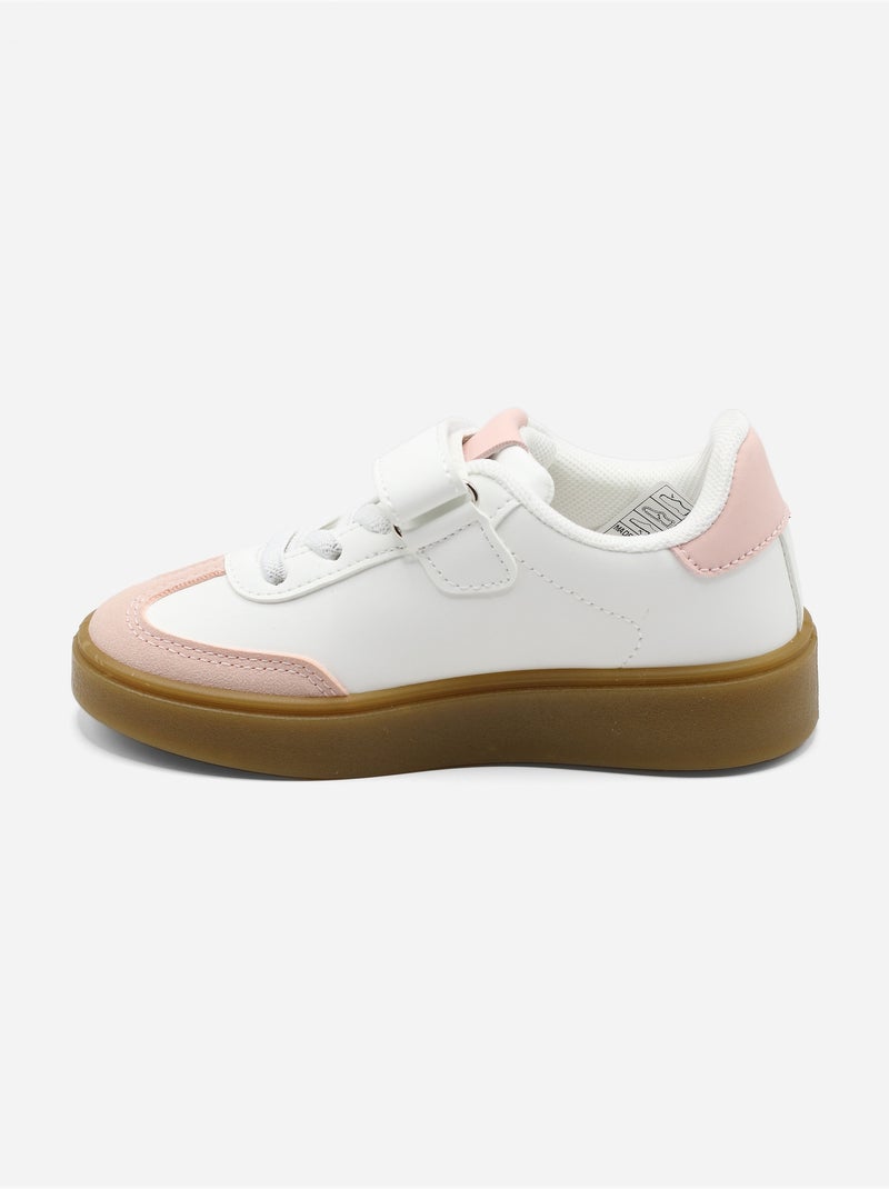 Scarpe da ginnastica con chiusura a velcro Rosa - Kiabi