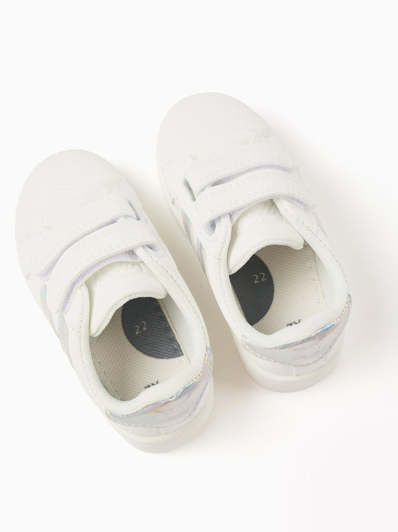 Scarpe da ginnastica con cinghia con chiusura a strappo, iridescente Bianco - Kiabi