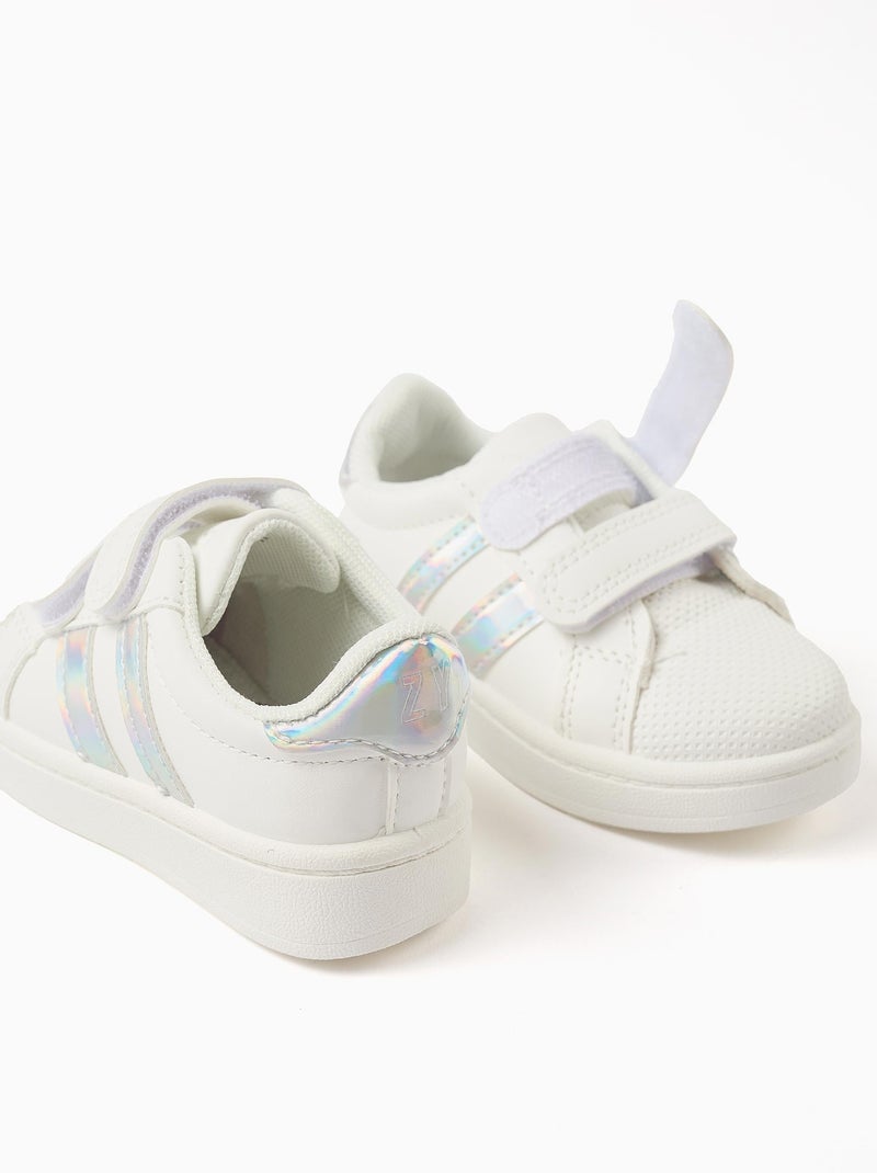 Scarpe da ginnastica con cinghia con chiusura a strappo, iridescente Bianco - Kiabi