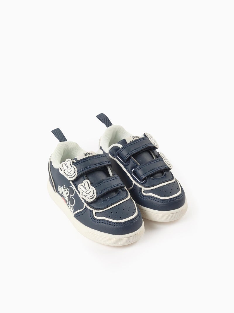 Scarpe da ginnastica con cinturino a strappo 'mickey' Blu scuro - Kiabi