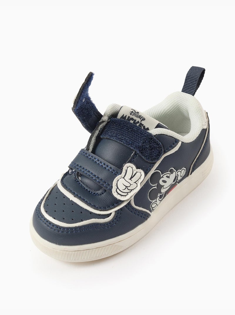 Scarpe da ginnastica con cinturino a strappo 'mickey' Blu scuro - Kiabi