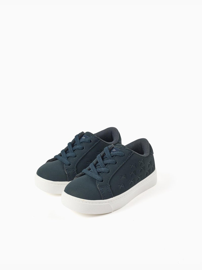 Scarpe da ginnastica con fiocchi in rilievo e lacci elastici Blu Blu - Kiabi
