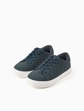 Scarpe da ginnastica con fiocchi in rilievo e lacci elastici