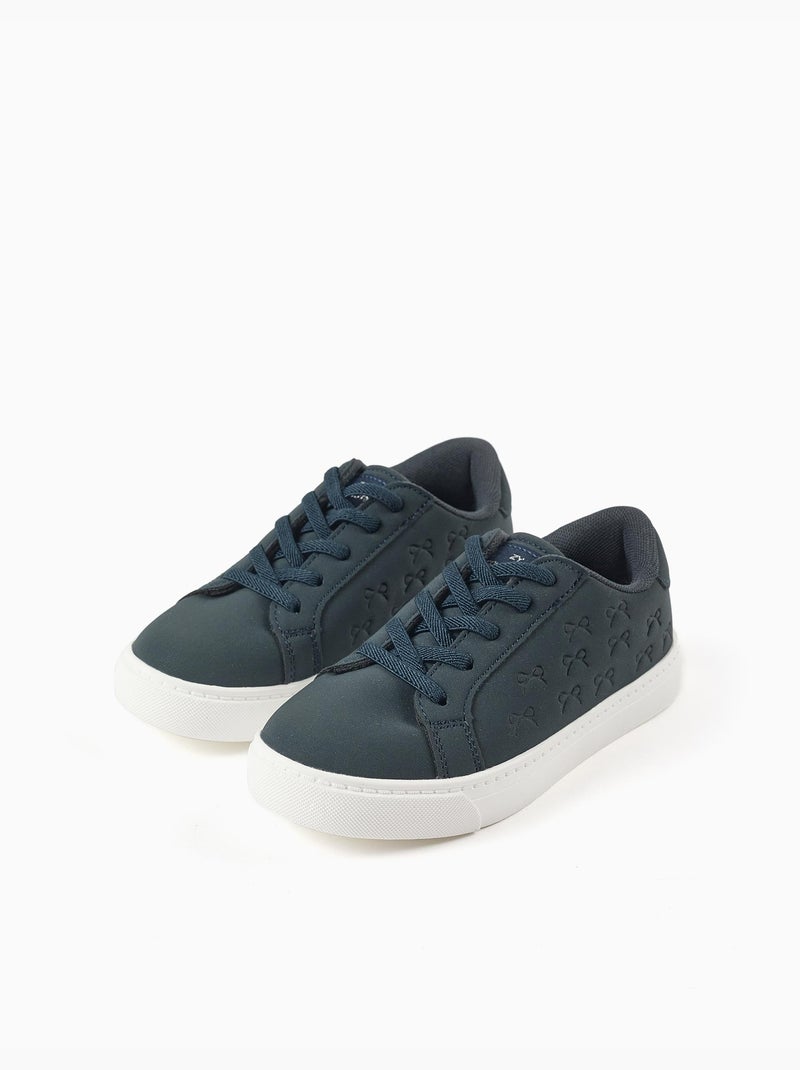 Scarpe da ginnastica con fiocchi in rilievo e lacci elastici Blu Blu - Kiabi