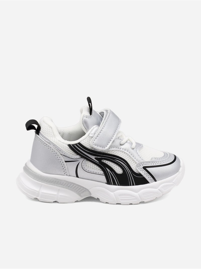 Scarpe da ginnastica con lacci Argento - Kiabi