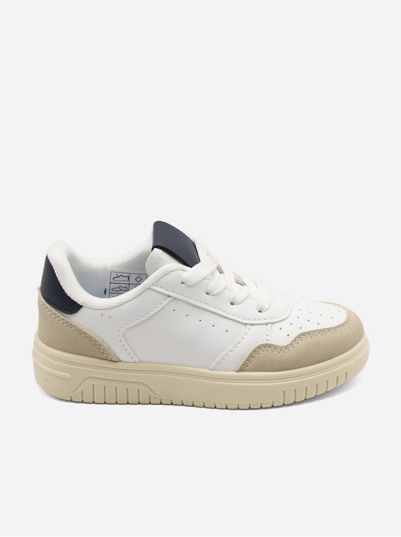 Scarpe da ginnastica con lacci Bianco Blu - Kiabi