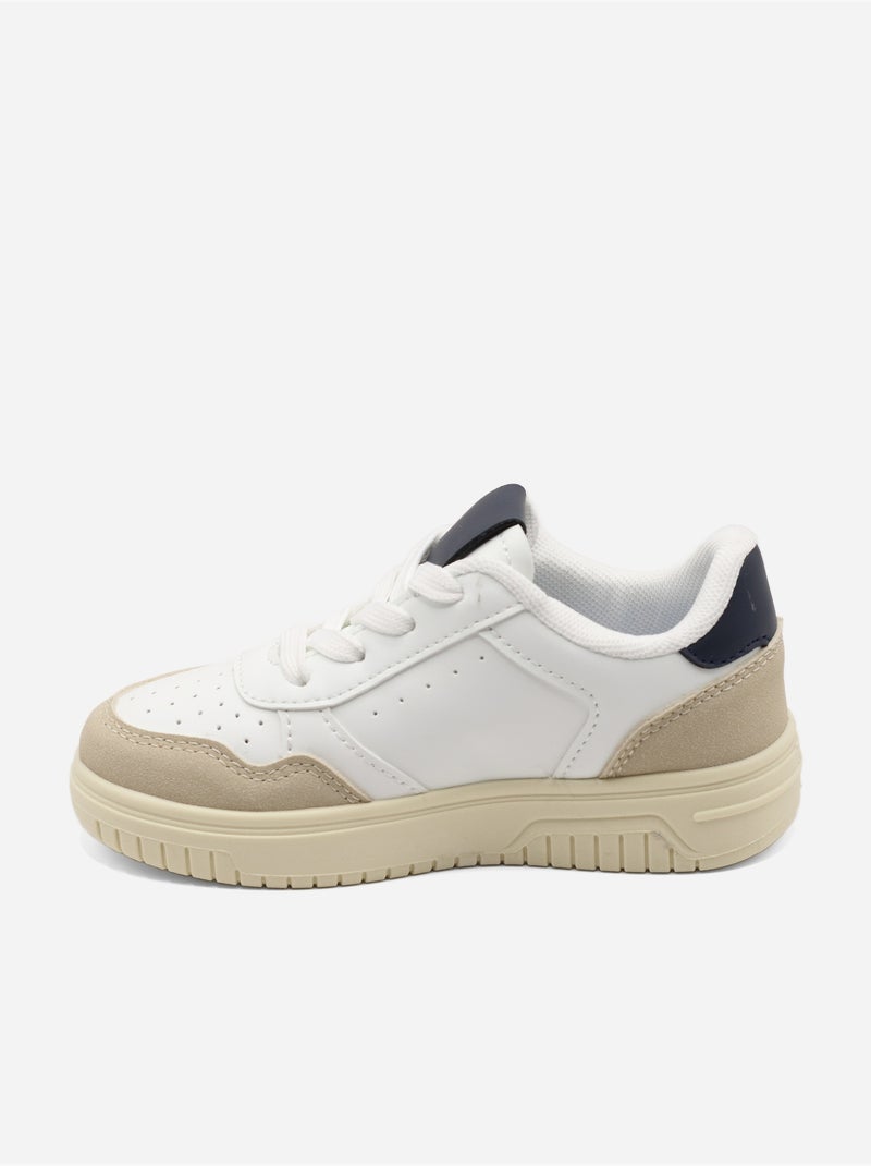 Scarpe da ginnastica con lacci Bianco Blu - Kiabi